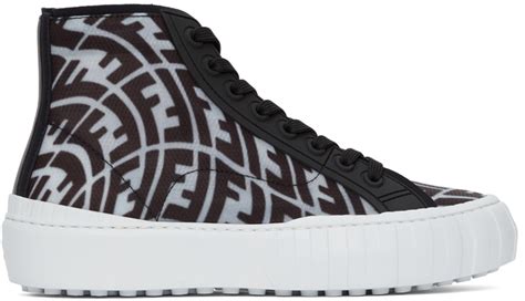 fendi nikes|fendi designer high top sneakers.